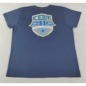 Dallas Cowboys Shirt Mens 2XL Blue NFL Ice Bowl II 2015 Cowboys Authentic Casual